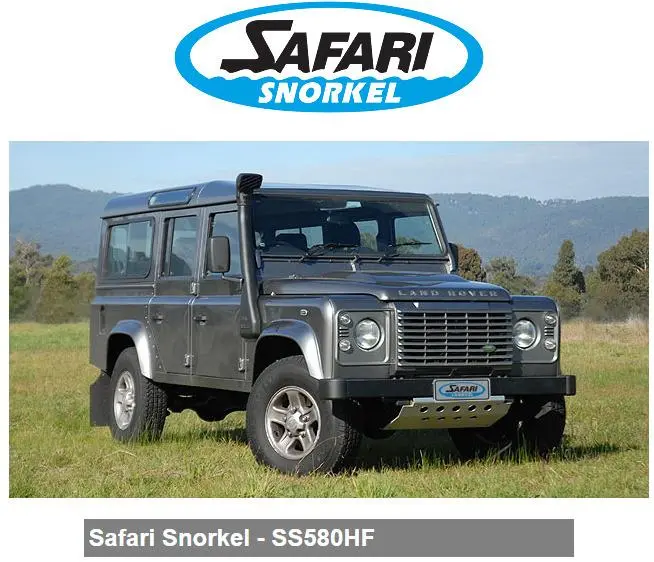 Safari 4X4 Snorkel For The Land Rover Defender Td4 10/2007 Onwards 2.4L Diesel 1