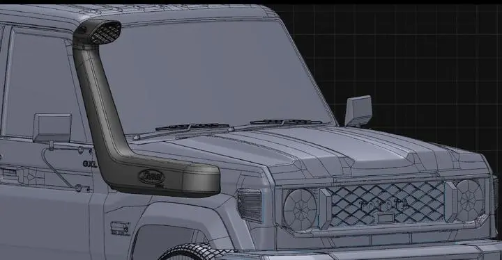 Safari Armax Snorkel To Suit Toyota Landcruiser 70 Series My24 Facelift 08/2023On 4.5L V8 Turbo Diesel (1Vd-Ftv Engine) 1