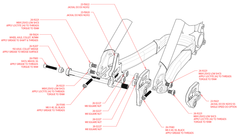 Santa Cruz Bicycles Spare Parts - Replacement Axle Kits 20