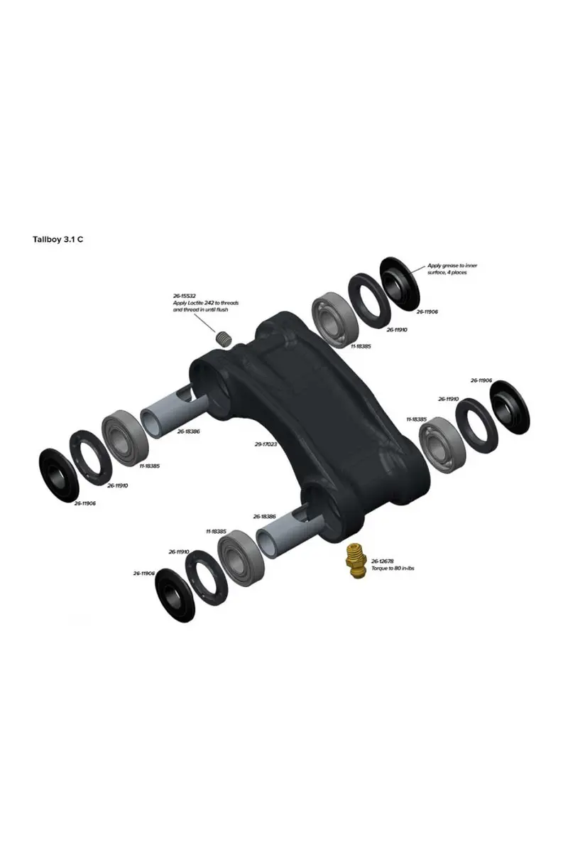 Santa Cruz Bicycles Spare Parts - Replacement Bearing Dust Sheilds / Seals / Washers 1