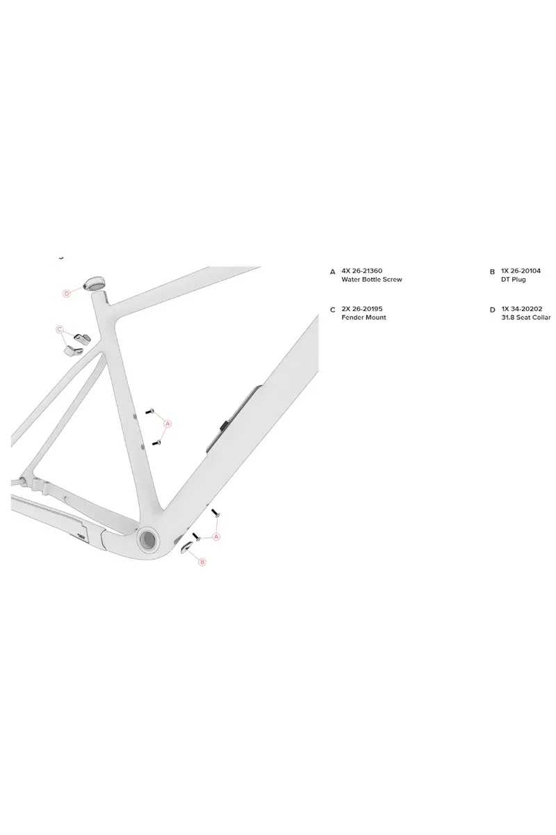 Santa Cruz Bicycles Spare Parts - Replacement Frame Grommets / Cable Guides 13