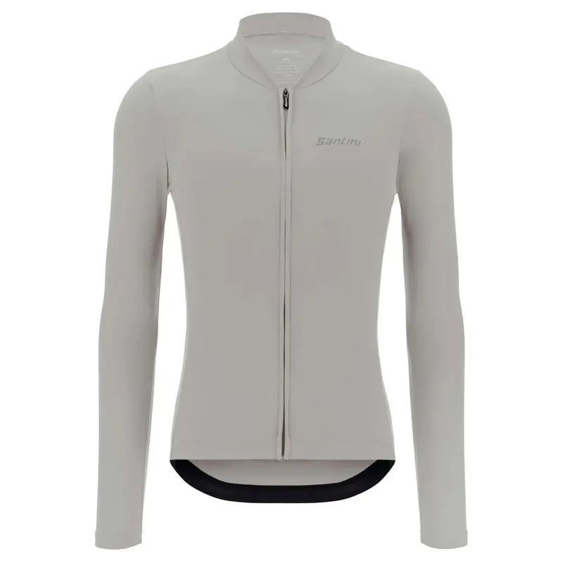 Santini Men's Sensation Long Sleeve Lightwight Summer Jersey - Silver 1