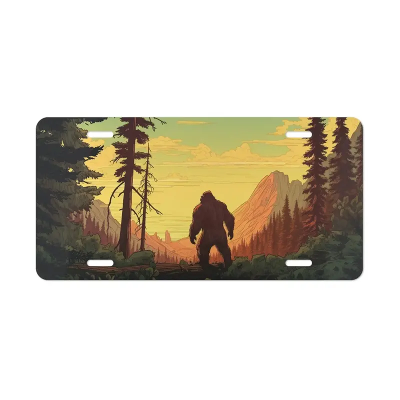 Sasquatch Exploration Vehicle Vanity Plate 1