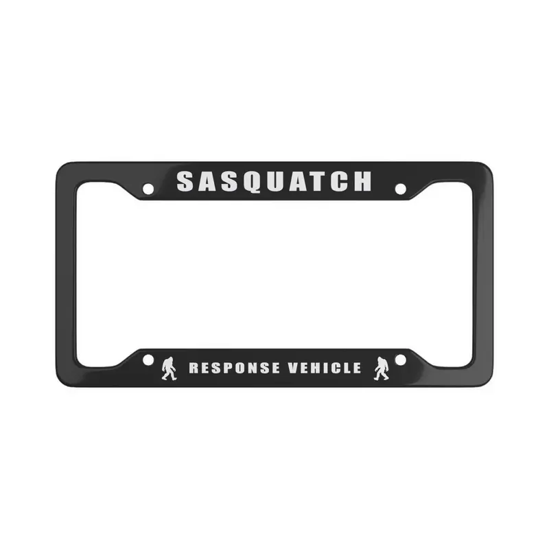 Sasquatch Response Vehicle V2 - License Plate Frame (Black) 1
