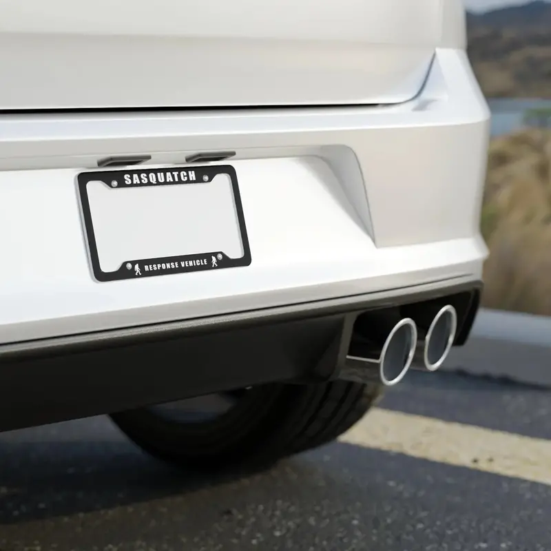 Sasquatch Response Vehicle V2 - License Plate Frame (Black) 2