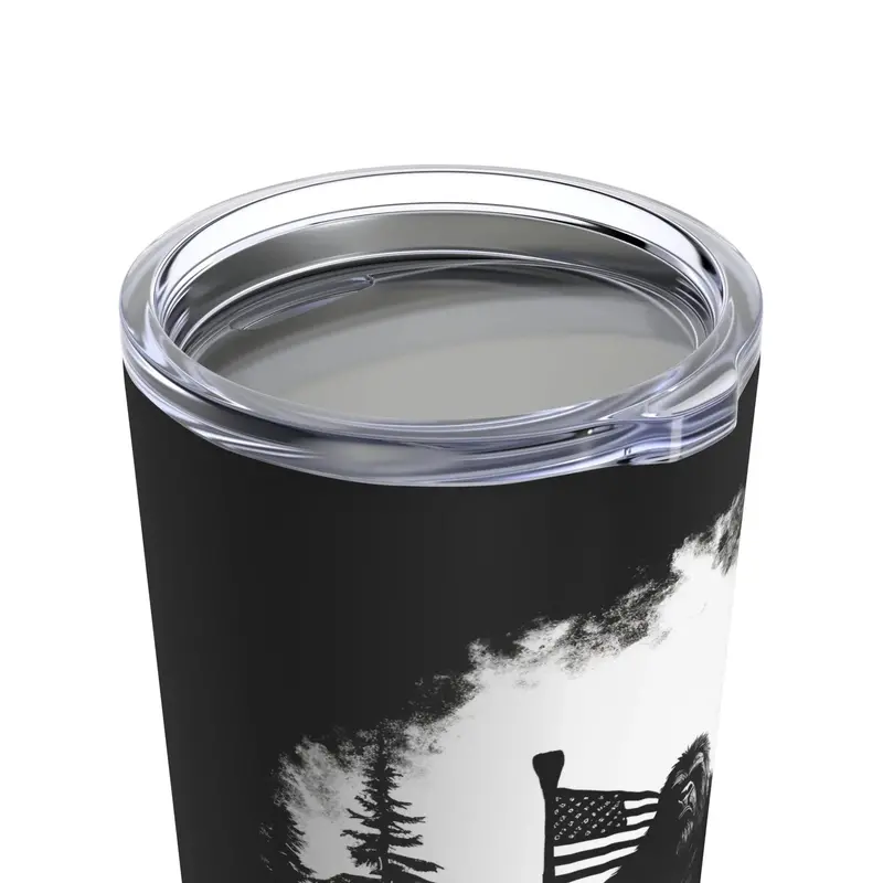 Sasquatch With American Flag Awesome Tumbler 20Oz 2