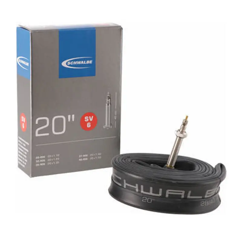 Schwalbe 20X1 1/8” Presta Valve Bicycle Inner Tube 1