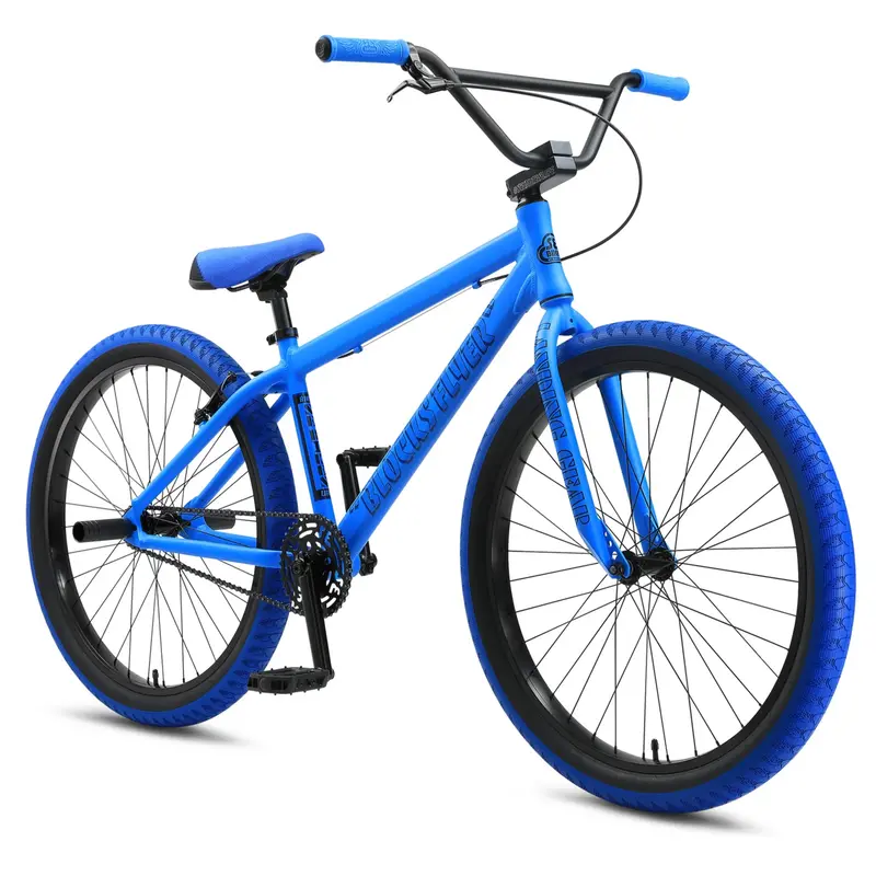 Se Bikes Blocks Flyer 26 Bmx Bike Matte Blue 2024 1