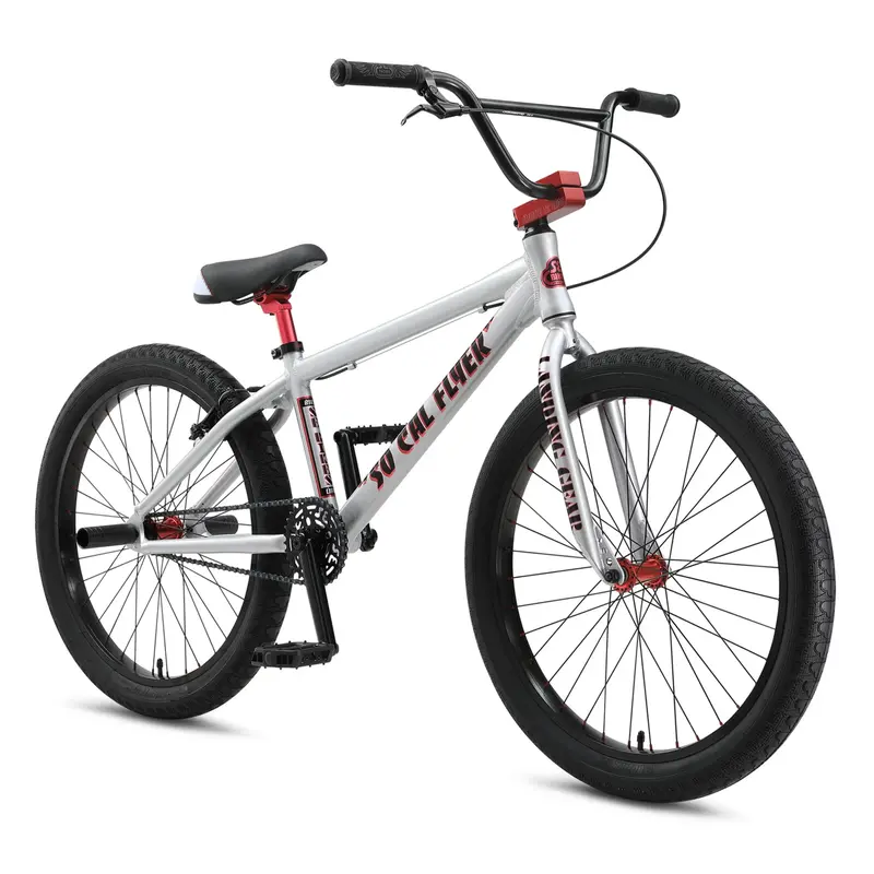 Se Bikes So Cal Flyer 24 Bmx Bike Iced Out Silver 2024 1