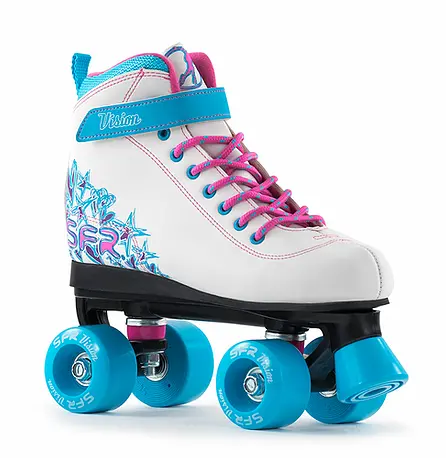 Sfr Vision Ii White Blue Quad Skates 1