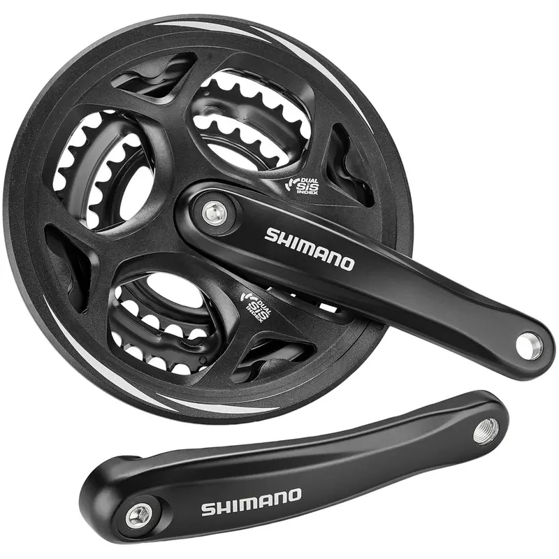 Shimano Fc-M311 Crankset 175Mm 48-38-28T With Chain Guard 1