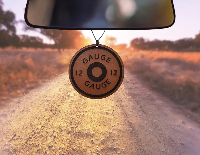 Shotgun Shell Leather Car Freshener 1