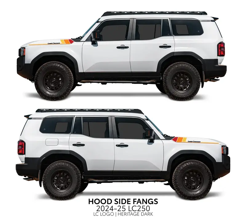 Side Hood Decal Graphics - 2024+ Land Cruiser 1