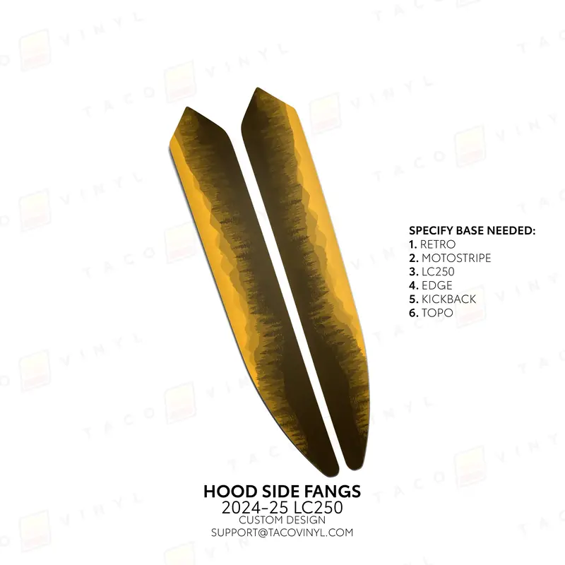 Side Hood Decal Graphics - 2024+ Land Cruiser 11