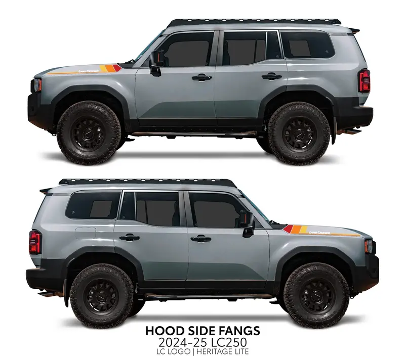 Side Hood Decal Graphics - 2024+ Land Cruiser 3