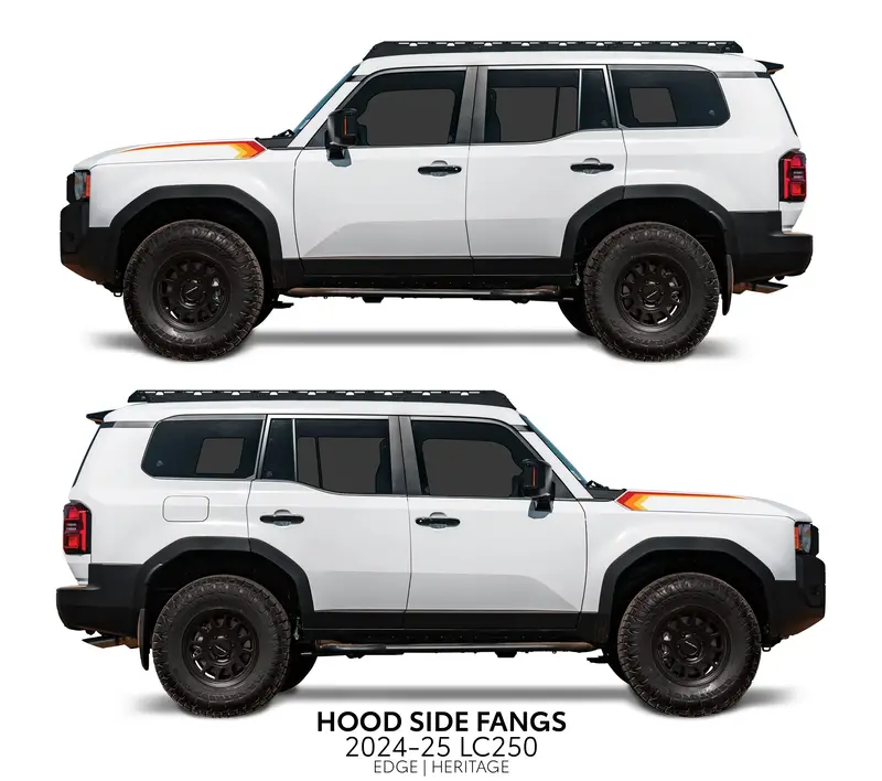 Side Hood Decal Graphics - 2024+ Land Cruiser 9