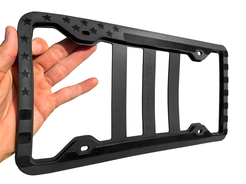Silicone American Flag License Plate Frame - Anti-Rattle, Anti-Scratch 1