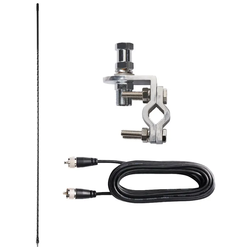 Single Mirror Mount, Cable, And Cb Antenna Kit 1