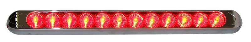 Slimline Led Amber 12V W/ Chrome 1