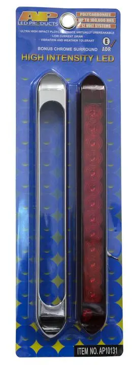 Slimline Led Red 12V With Chrome 1