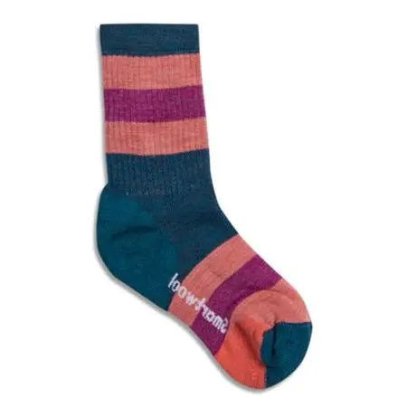 Smartwool Socks Kids Hike Medium Striped Crew 2