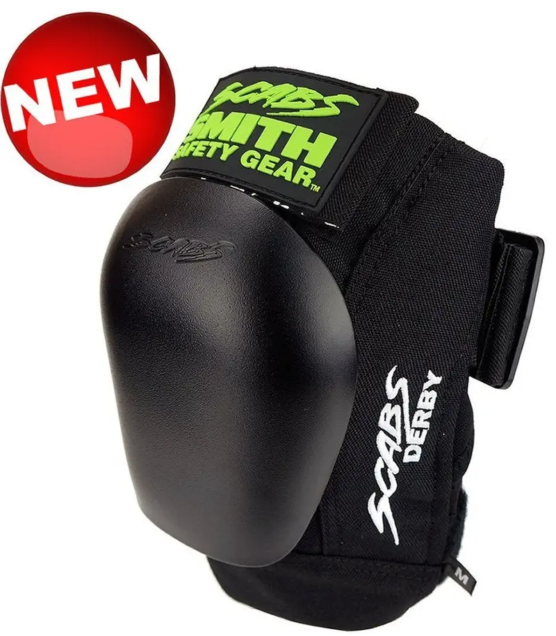 Smith Scabs Derby Knee Pad Black W Black Caps 1