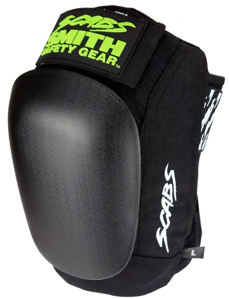 Smith Scabs Skate Knee Pad Black W Black Caps 1
