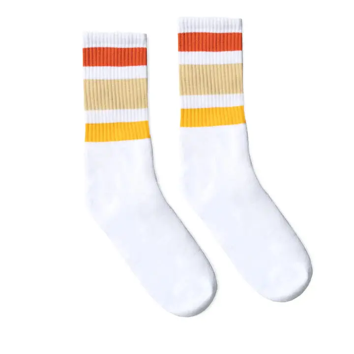 Socco Sunset Shades | White Mid Socks 1