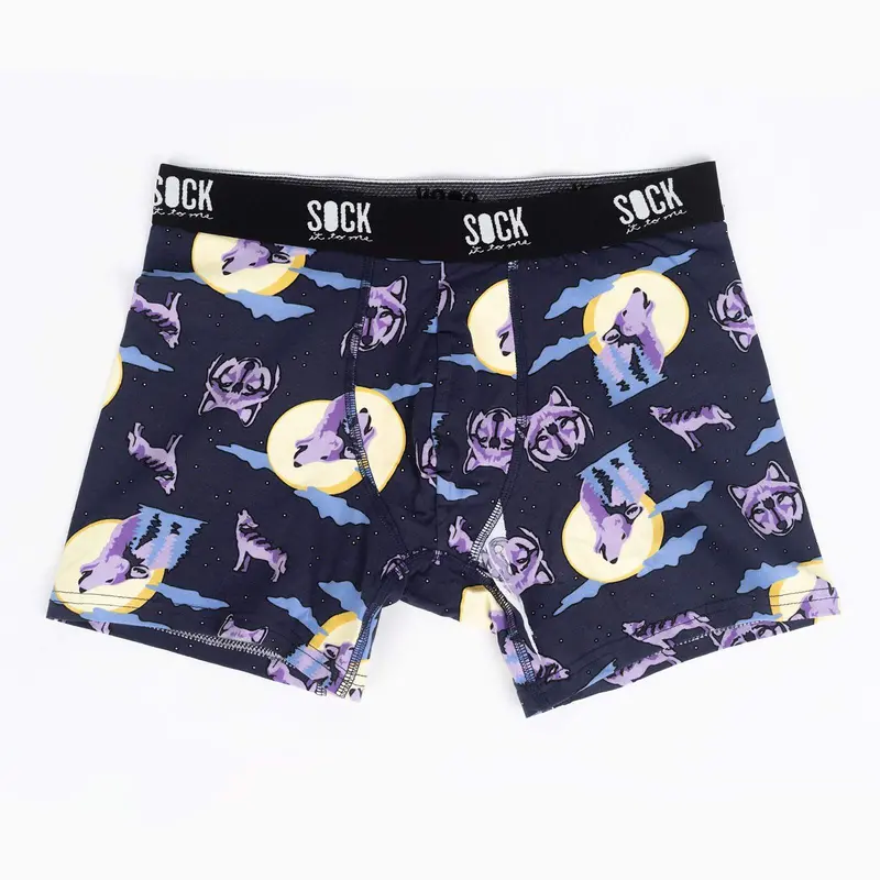 Sock It To Me 6 Wolf Moon Mens Boxers 1