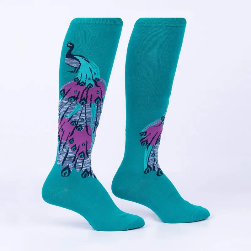 Sock It To Me A Fan-Tastic Tail Knee High Socks 1