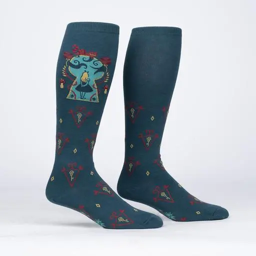 Sock It To Me Alice In Wonderland Stretch Knee High Socks 1