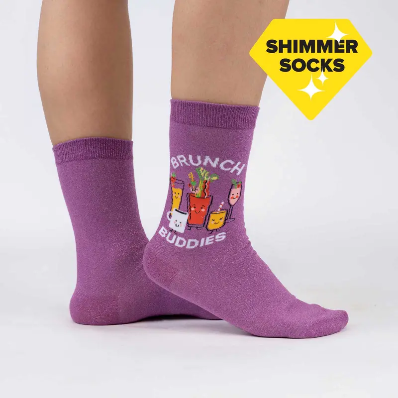 Sock It To Me Brunch Buddies Womens Crew Socks 1