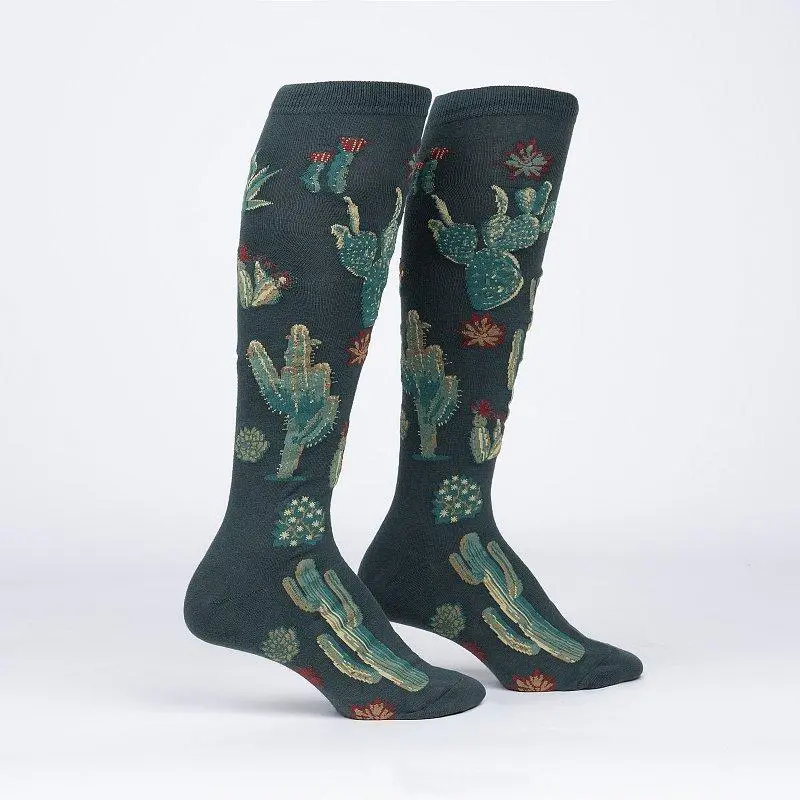Sock It To Me Cactus Jungle Knee High Socks 1