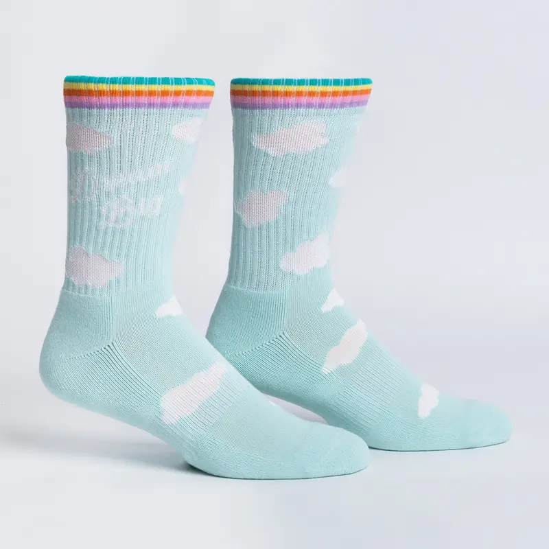 Sock It To Me Dream Big Ribbed Crew Athletic Socks 1
