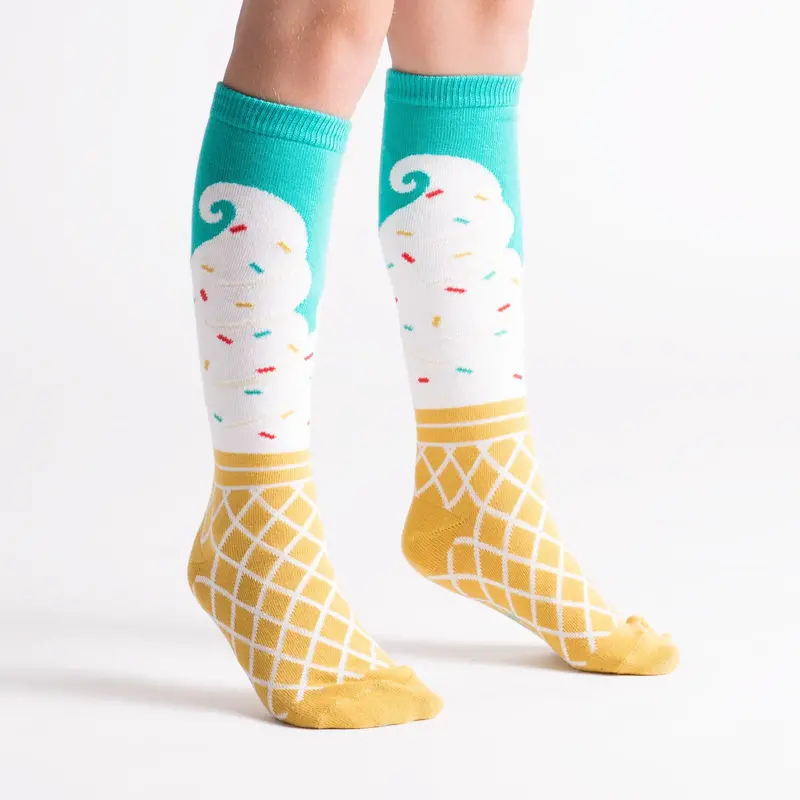 Sock It To Me Ice Cream Dream Youth Knee High Socks 1