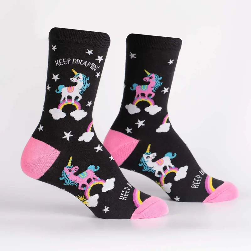 Sock It To Me Keep Dreamin' Womens Crew Socks 1