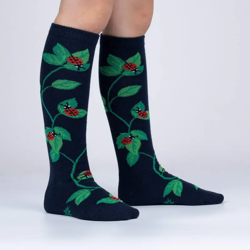 Sock It To Me Luck Be A Lady Bug Youth Knee High Socks 1