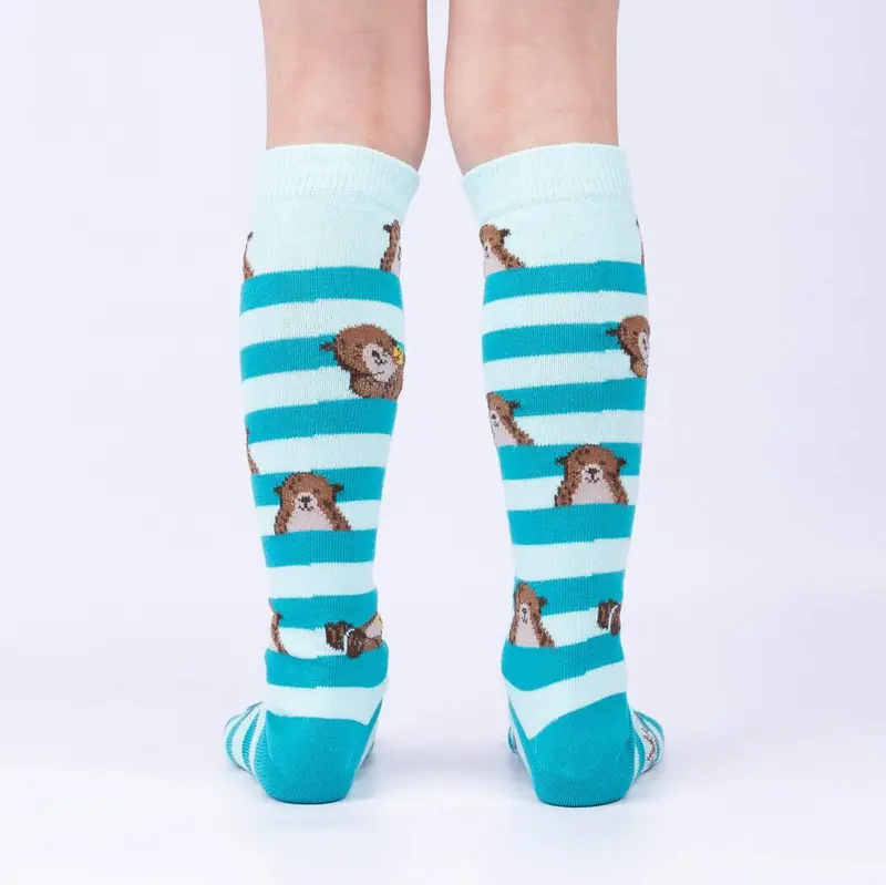 Sock It To Me My Otter Foot Junior Knee High Socks 1