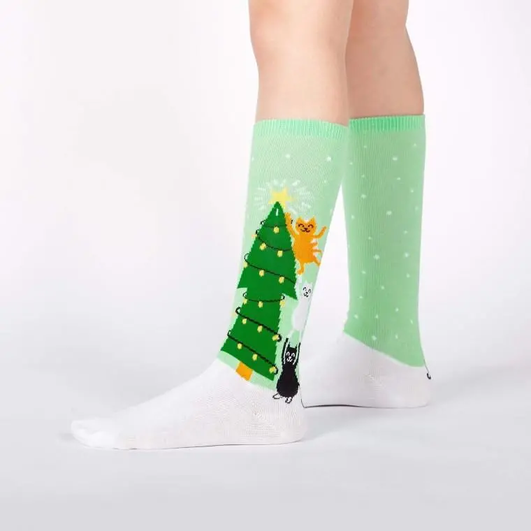 Sock It To Me Naughty Or Nice? Junior Knee High Socks 1