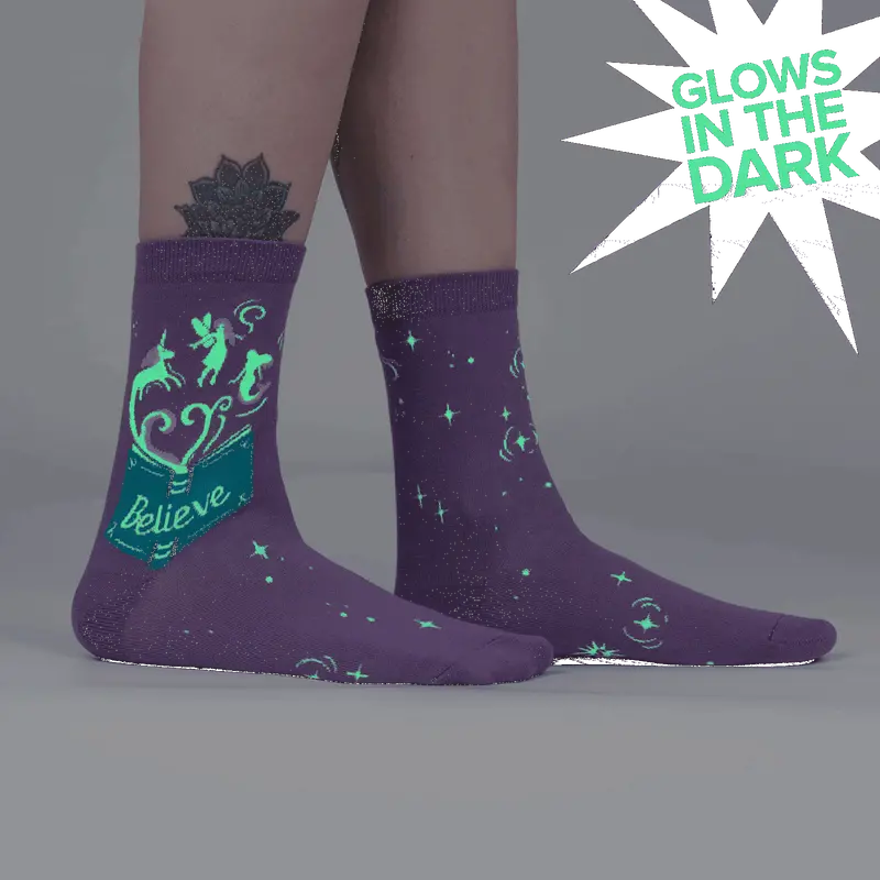 Sock It To Me Neverending Story Womens Crew Socks 1