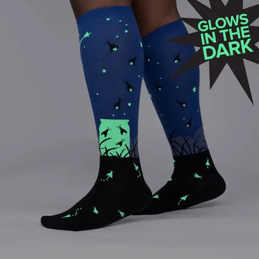Sock It To Me Nightlight Stretch Knee High Socks 1