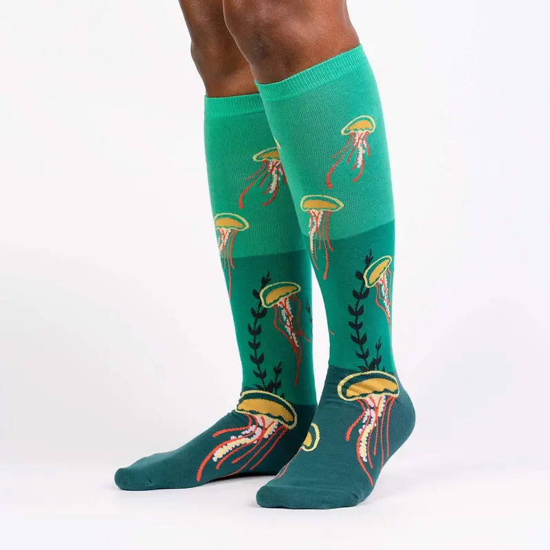 Sock It To Me Ocean Bloom Knee High Socks 1