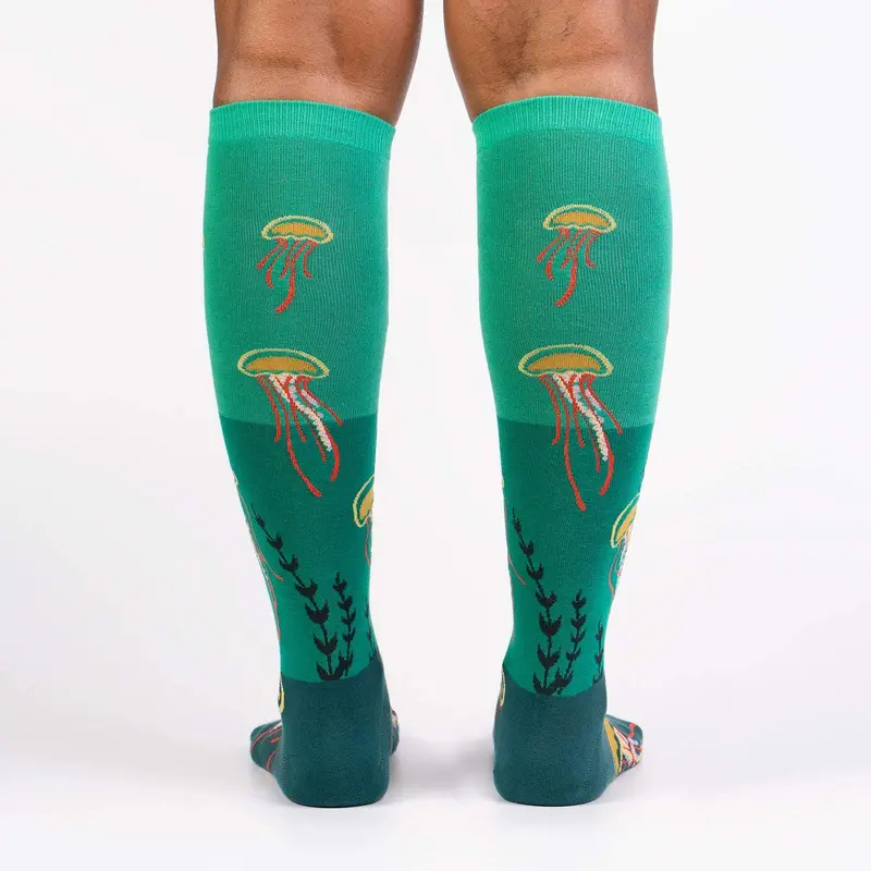Sock It To Me Ocean Bloom Knee High Socks 2