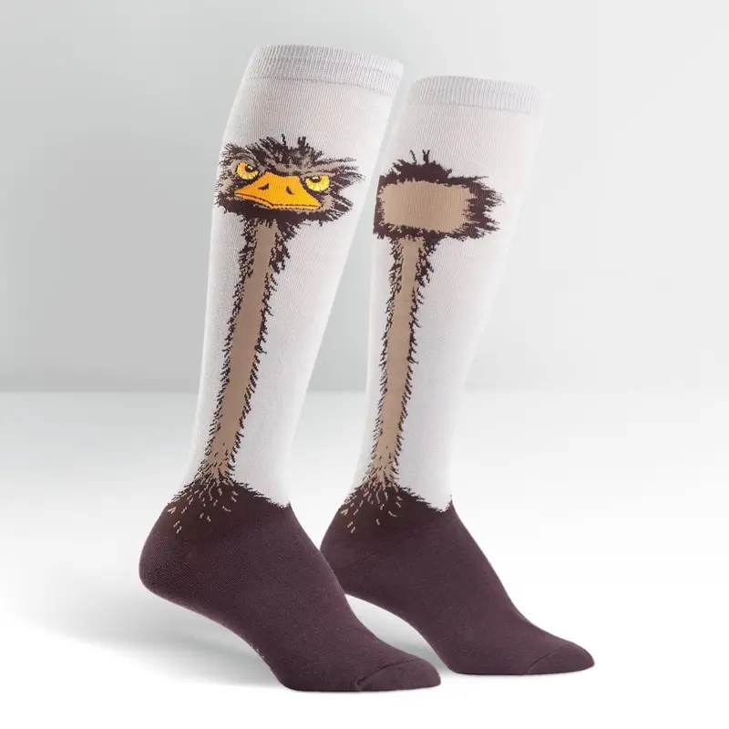Sock It To Me Ostrich Knee High Socks 1
