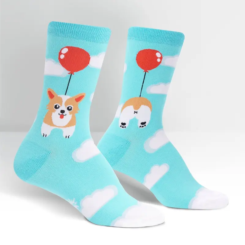 Sock It To Me Pup, Pup And Away Womens Crew Socks 1