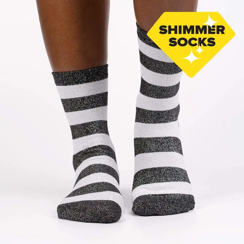 Sock It To Me Puttin' On The Glitz Womens Crew Socks 1