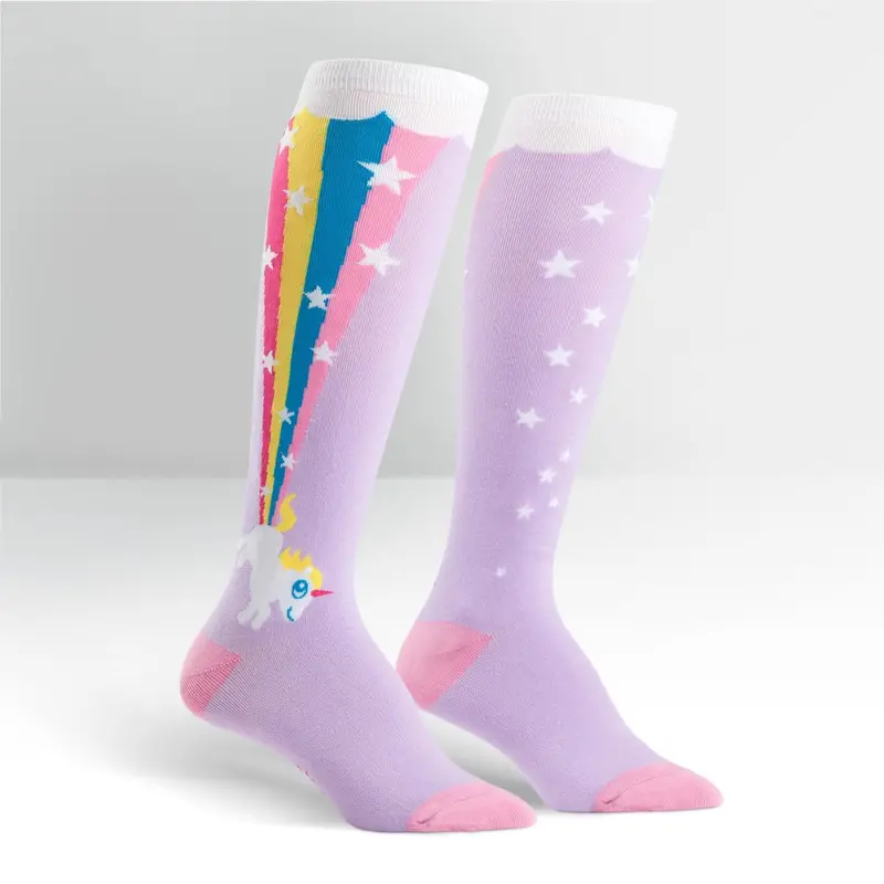 Sock It To Me Rainbow Blast Knee High Socks 1