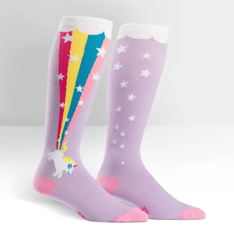 Sock It To Me Rainbow Blast Stretch Knee High Socks 1