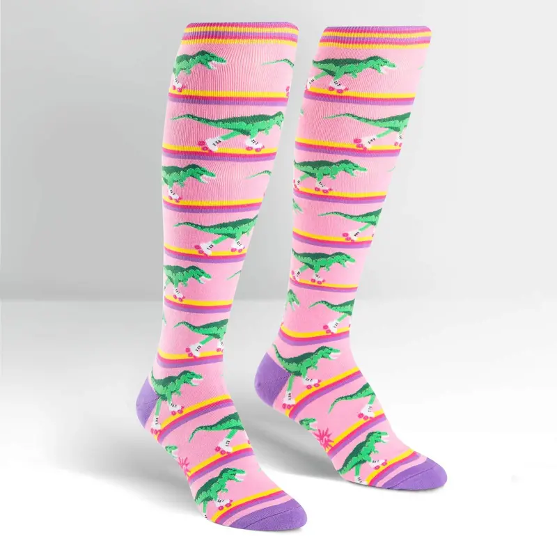 Sock It To Me Rawr-Ler Rink Knee High Socks 1