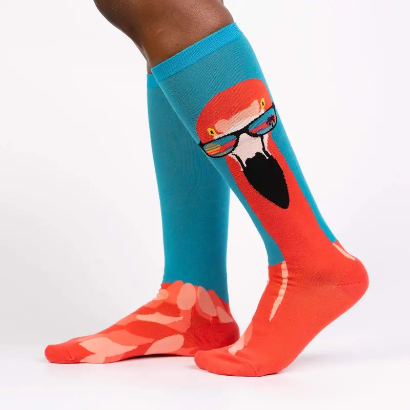 Sock It To Me Ready To Flamingle Knee High Socks 1